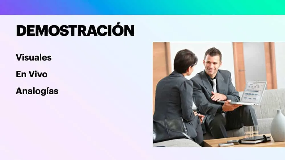 Aprende a Vender Consistentemente 9 Demostración de nuestros productos y servicios