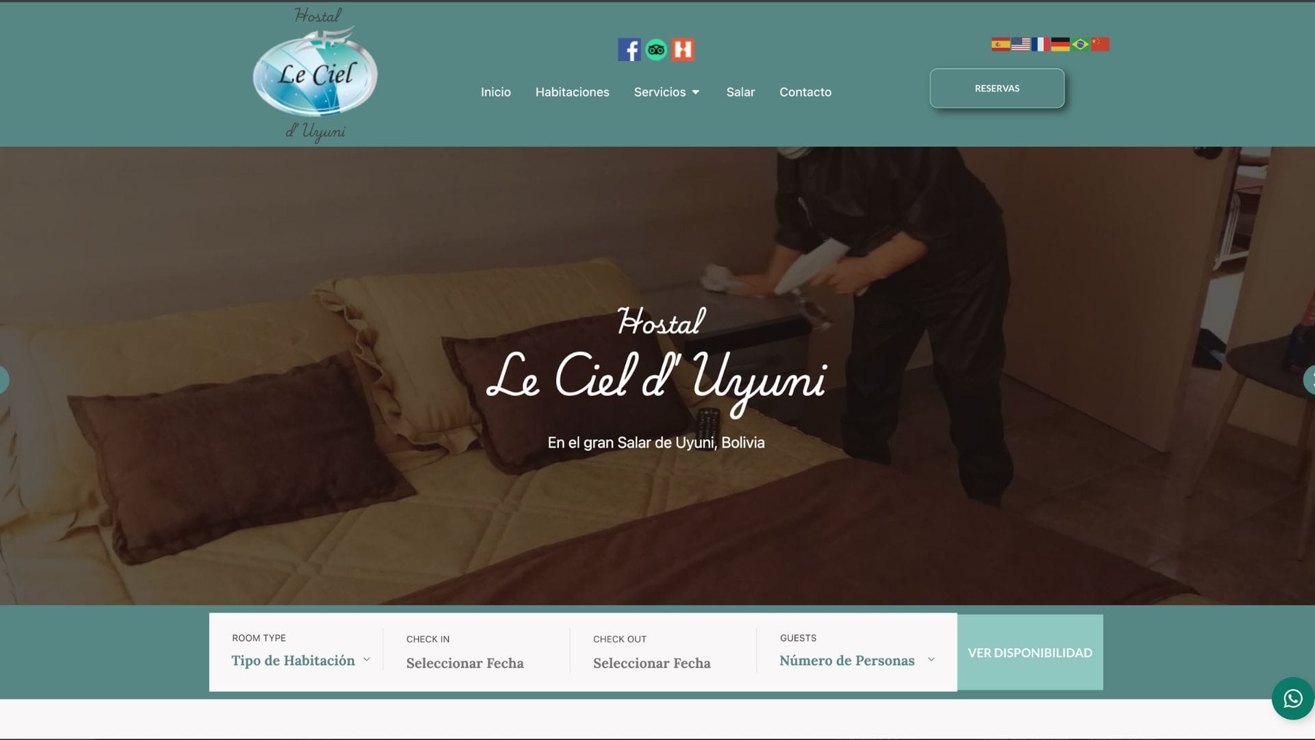 Elaboración Páginas Web 17 Hostal Le Ciel
