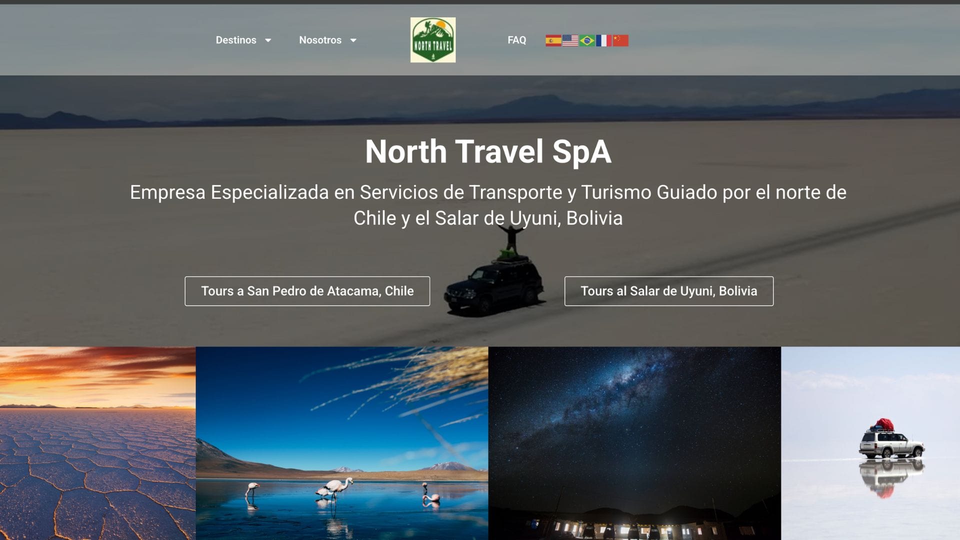 Elaboración Páginas Web 13 North Travel SPA